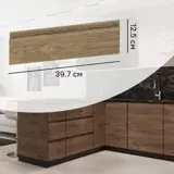 Фасад выдвижного ящика Токио 39.7x12.5 см DELINIA ID ЛДСП цвет темное дерево