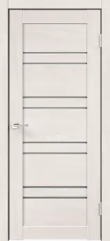 Дверь межкомнатная со стеклом Лайн 1 90x200 см Hardflex цвет дуб тернер белый без замка, без петель