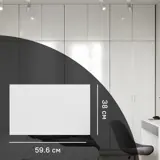 Дверь для шкафа Лион 59.6x38x1.6 см ЛДСП цвет белый лак