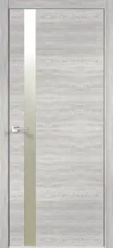Дверь межкомнатная глухая Канзас 3 80x200 см ПВХ цвет дуб европейский серый с замком