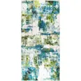 Ковер полипропилен Bright L016 100x200 см цвет голубой