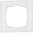Рамка для розеток и выключателей Werkel Favorit 1 пост стекло цвет белый