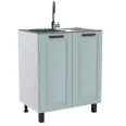 Напольный шкаф под мойку PDM Палермо 60x83x44 см МДФ цвет мятный