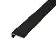 Микроплинтус напольный Русский профиль алюминий цвет черный 2400x18 мм