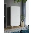 Шкаф распашной Принцесса мелания 2113 80x185x50 см ЛДСП цвет белый