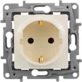 Розетка с заземлением - Legrand Etika - без шторок 16А 250В винтовые зажимы - слоновая кость