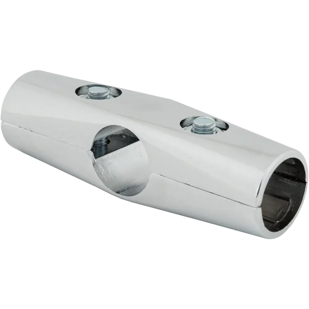 Фото Соединитель трёх труб d25 мм крестом, цвет хром