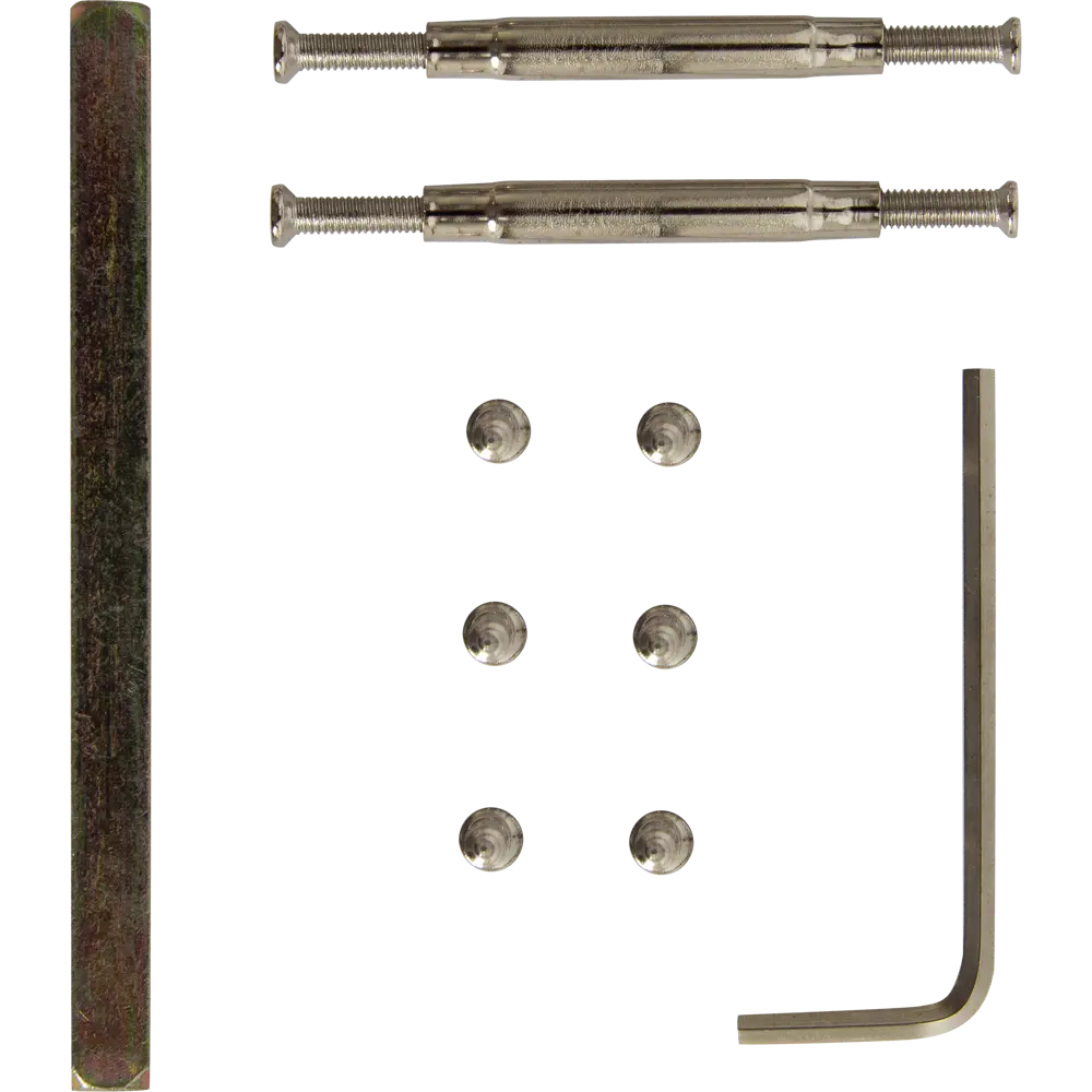 Фото 5 Комплект дверных ручек 12L 100, без запирания, цвет кофе