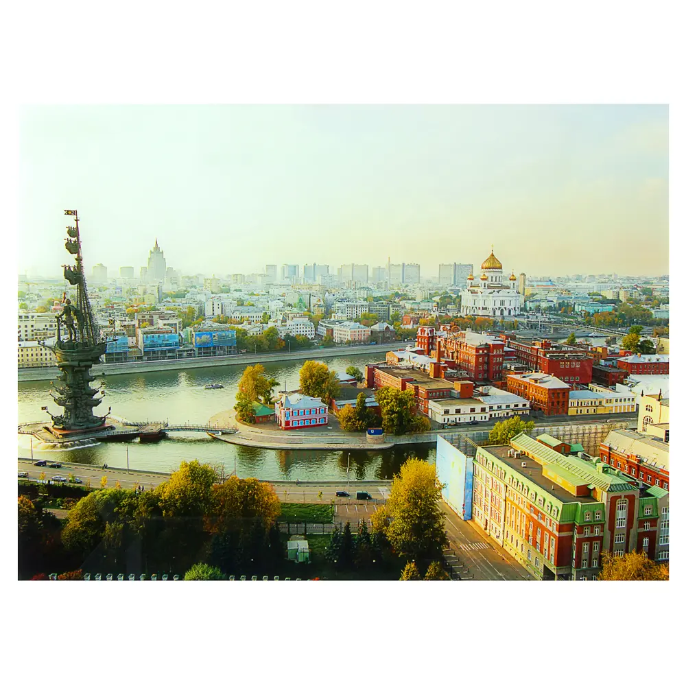 Фото Постер на стекле 47х64 см «Вид на Москву»