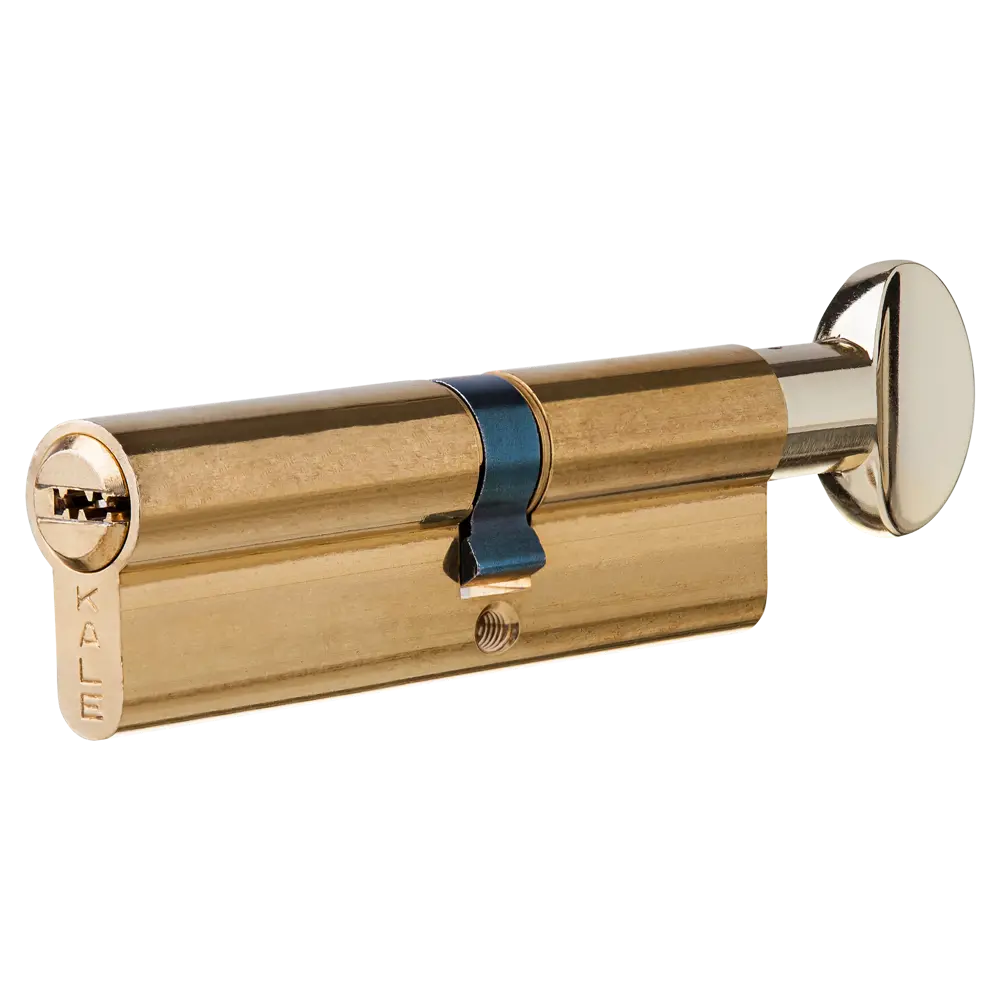 Фото Цилиндр Kale 164SM-100-C-BP, 50х40 мм, ключ/вертушка, цвет золото
