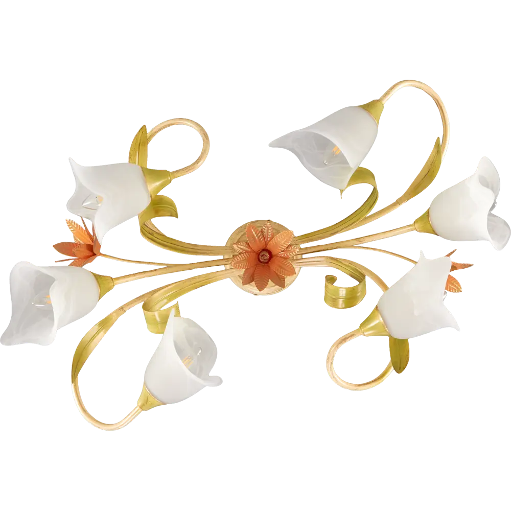 Фото 9 Люстра потолочная Vitaluce Oран, 6 ламп, 30 м², цвет белый