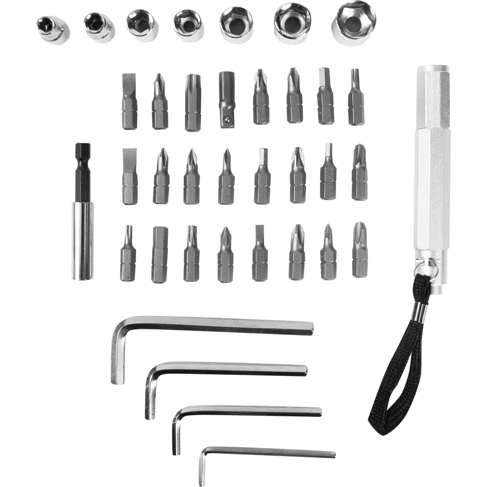 Фото Набор бит и торцевых ключей Bosch, 38 шт.