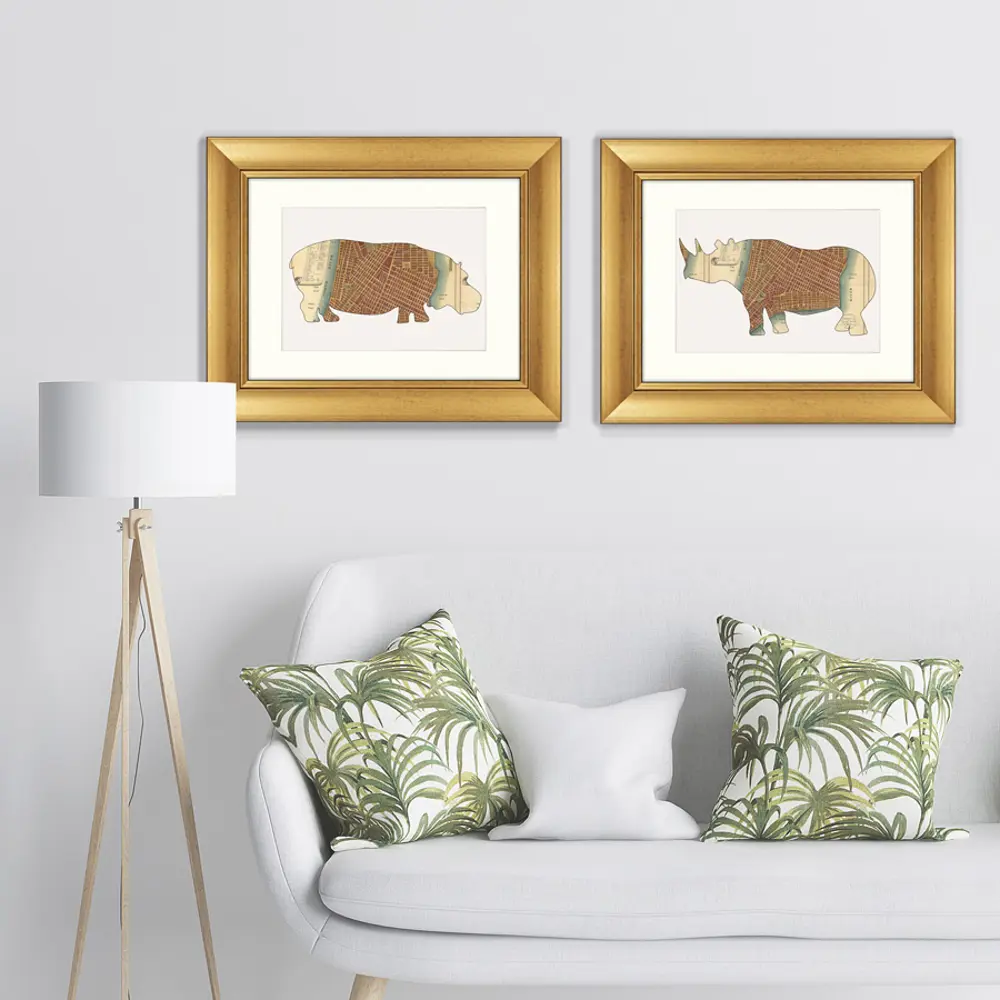 Фото 4 Картина «ArtNoMore» Диптих NYC Hippo, 2016г. (из 2-х картин)