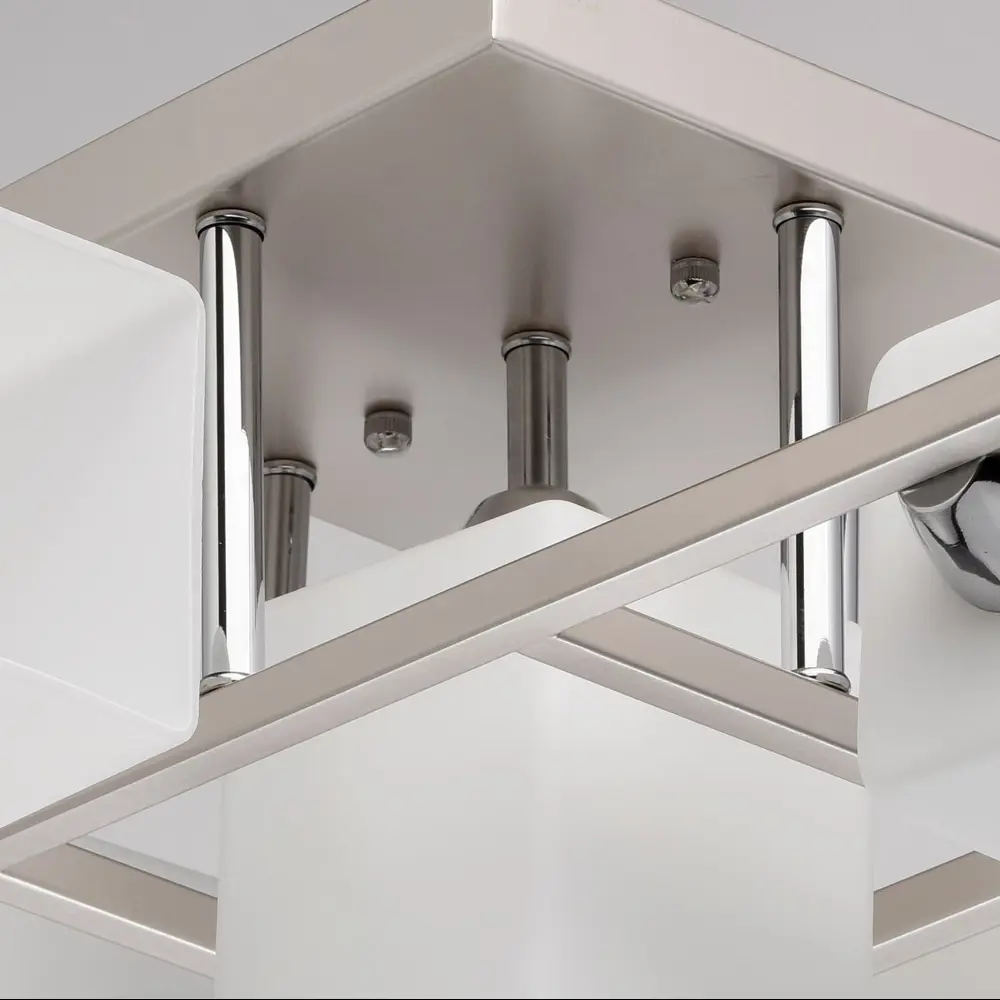 Фото 3 Люстра потолочная DE MARKT 673012005, 5 ламп, 17 м², цвет серый