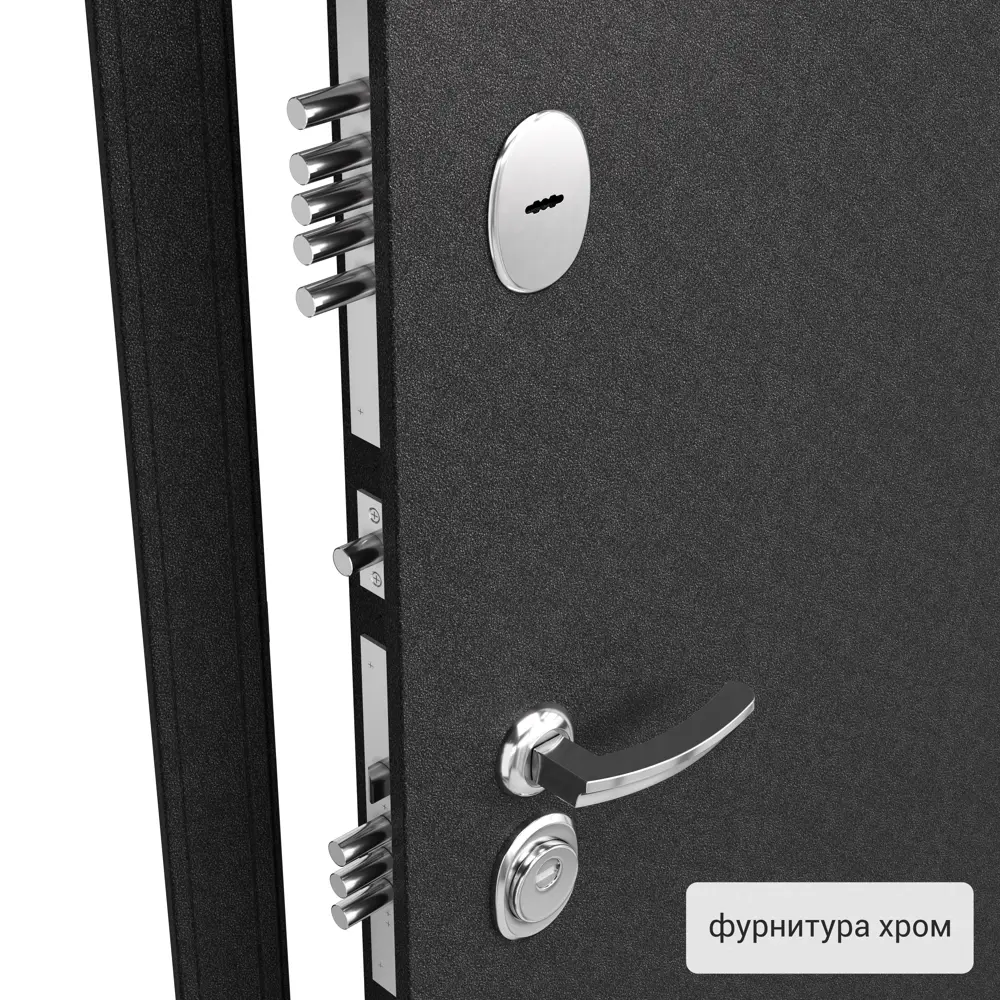 Фото 3 Дверь металлическая Контрол Леона, 880 мм, правая, цвет дуб сонома