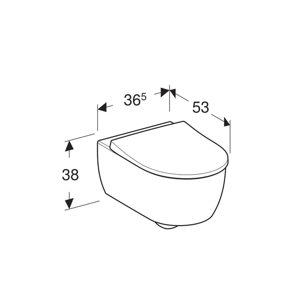 Фото 2 Унитаз подвесной Geberit iCon 500.784.01.1 Фото 2 Унитаз подвесной Geberit iCon 500.784.01.1
