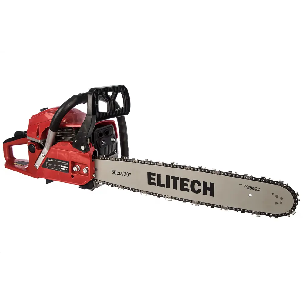 Фото 4 Бензопила Elitech БП 52/20 2.80 л.с. шина 50 см Фото 4 Бензопила Elitech БП 52/20 2.80 л.с. шина 50 см