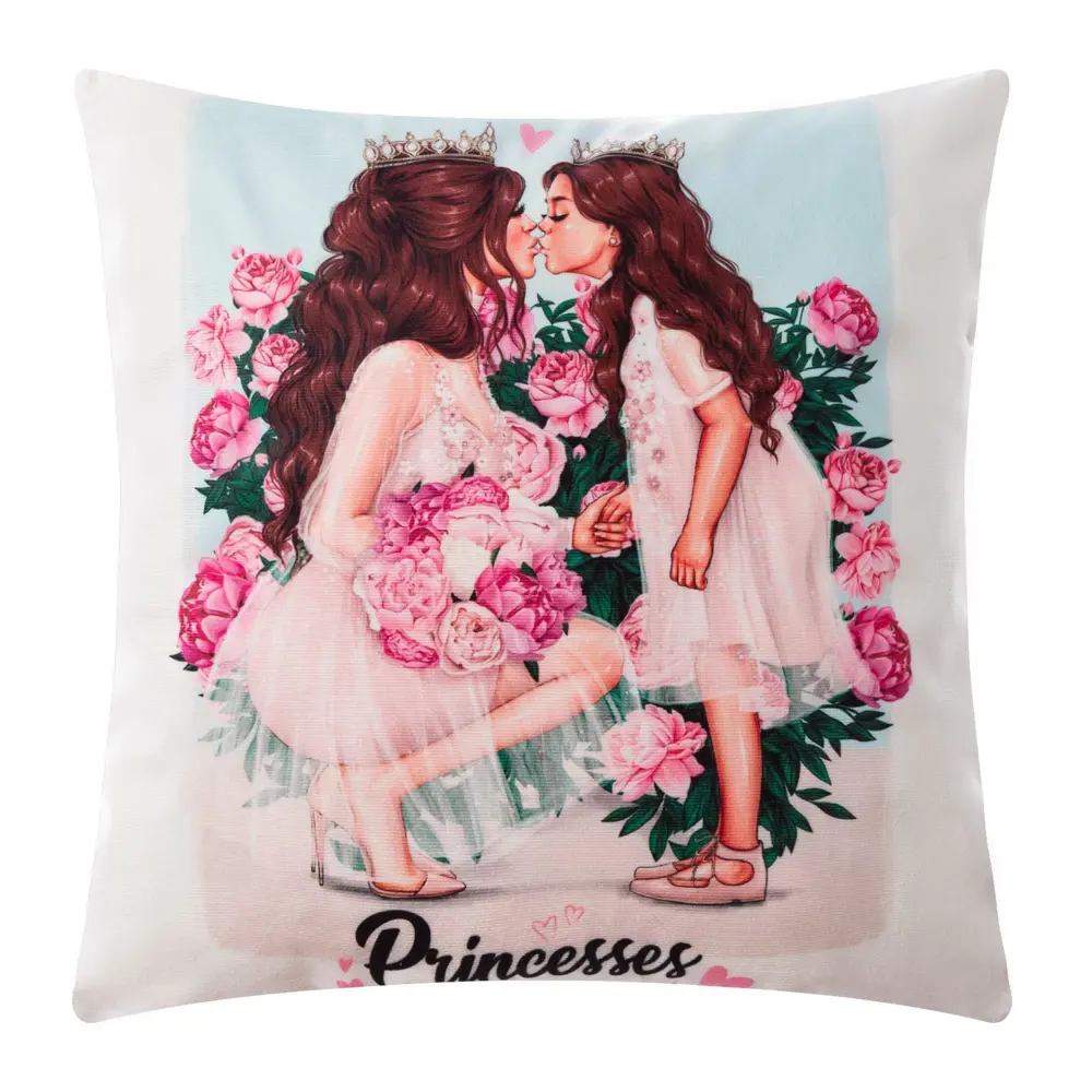 Фото Чехол на подушку Этель "Princesses", 40*40 см,100% п/э Фото Чехол на подушку Этель "Princesses", 40*40 см,100% п/э