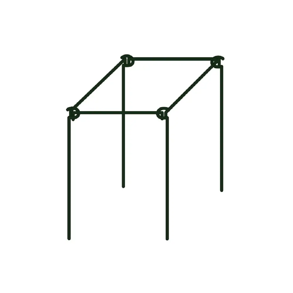 Фото Кустодержатель h70 см оцинкованная сталь зеленый Фото Кустодержатель h70 см оцинкованная сталь зеленый