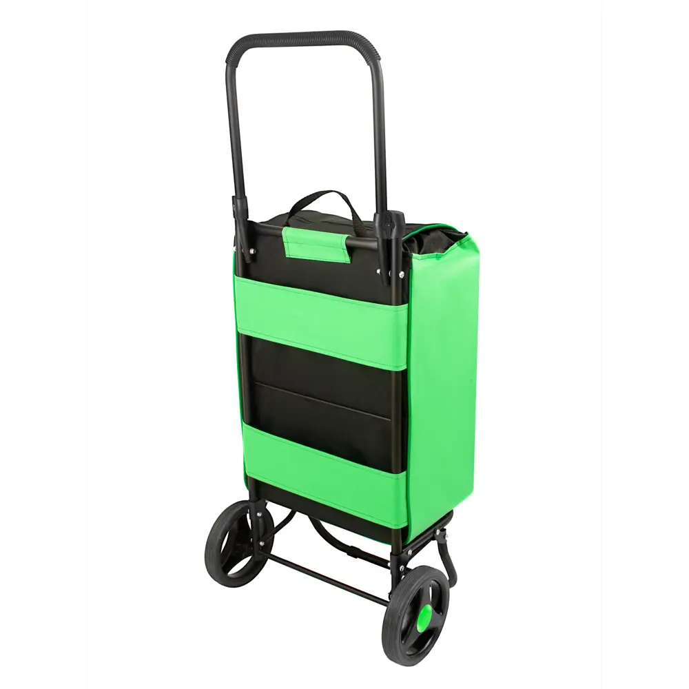 Фото 3 Сумка-тележка Unistor Спутник 1 Макси СТМ12, цвет черный/зеленый Фото 3 Сумка-тележка Unistor Спутник 1 Макси СТМ12, цвет черный/зеленый