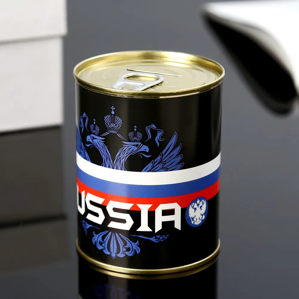 Фото 2 Копилка-банка металл "Russia" 7.3x9.5 см Фото 2 Копилка-банка металл "Russia" 7.3x9.5 см