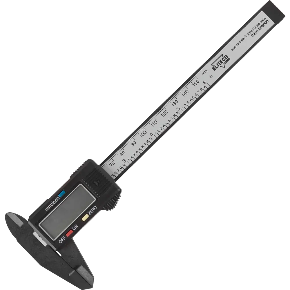 Фото Штангенциркуль цифровой Elitech 150 мм