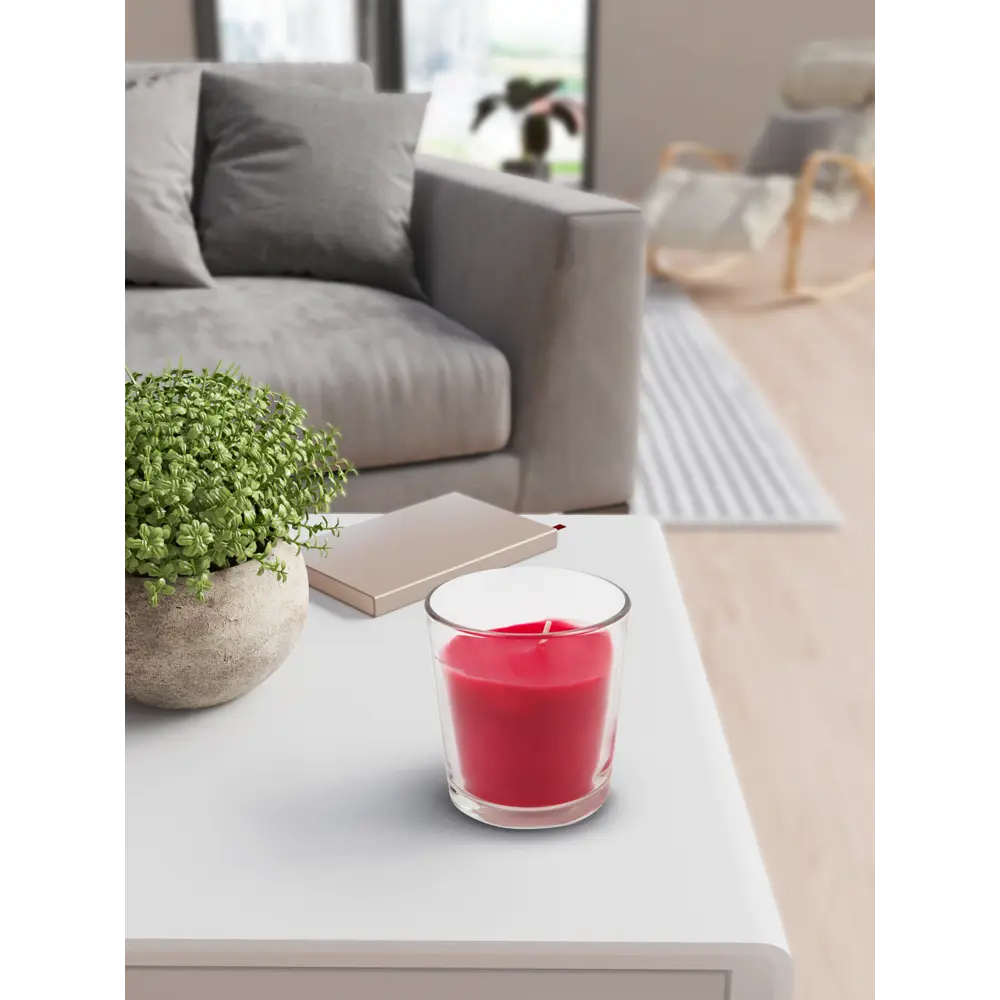 Фото 3 Свеча ароматизированная в стакане Клубника