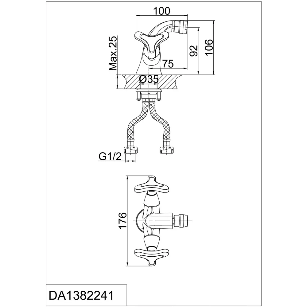 Фото 2 Смеситель для раковины D&K DA1382241