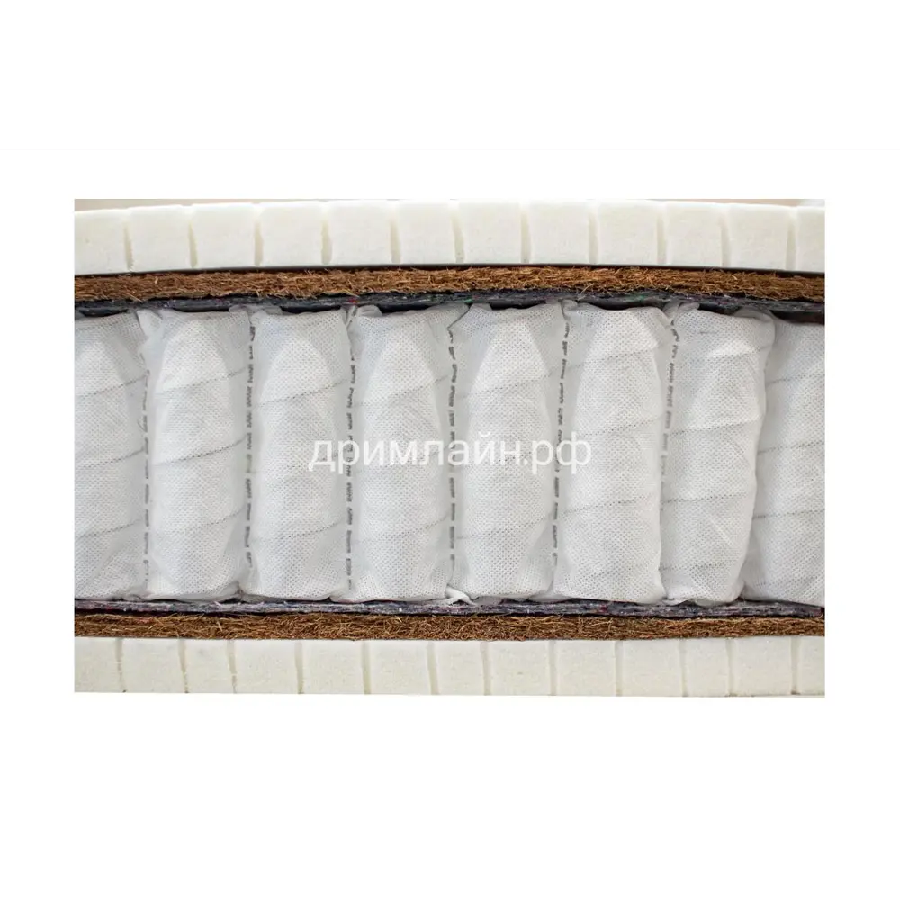 Фото 5 Матрас Dreamline Balance Medium S1000 195x200 см, независимый пружинный блок, двуспальный, латексный