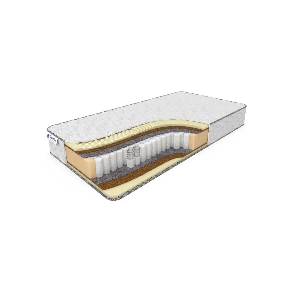 Фото Матрас Dreamline Natural Space Massage TFK 150x185 см, независимый пружинный блок, двуспальный, латексный