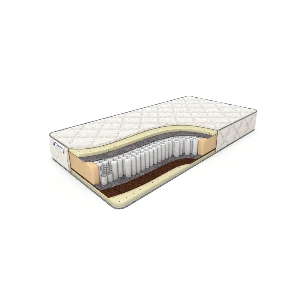 Фото Матрас Dreamline SleepDream Soft S1000 120x210 см, независимый пружинный блок, полутораспальный, латексный