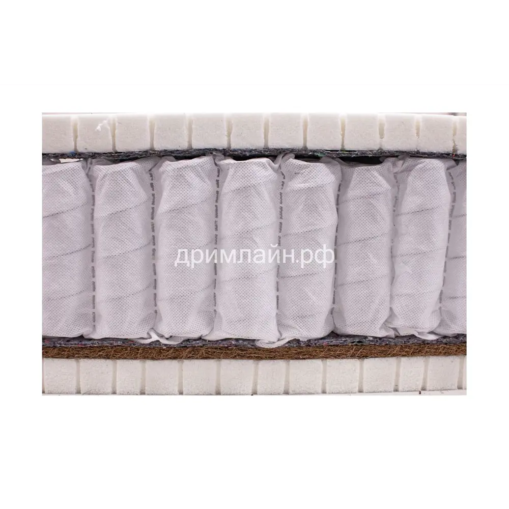 Фото 7 Матрас Dreamline SleepDream Soft S1000 120x200 см, независимый пружинный блок, полутораспальный, латексный