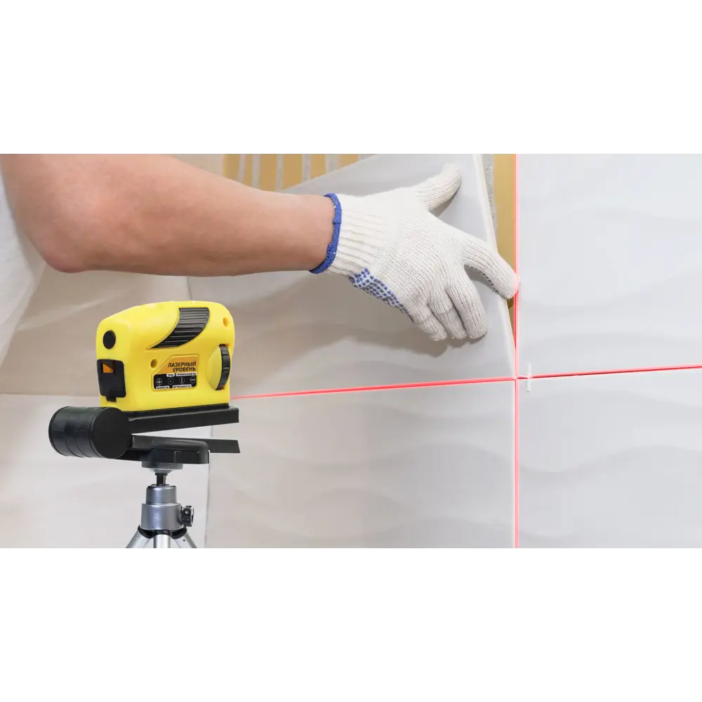 Фото 6 Уровень лазерный Мегеон 77007, штатив в комплекте, до 3 м
