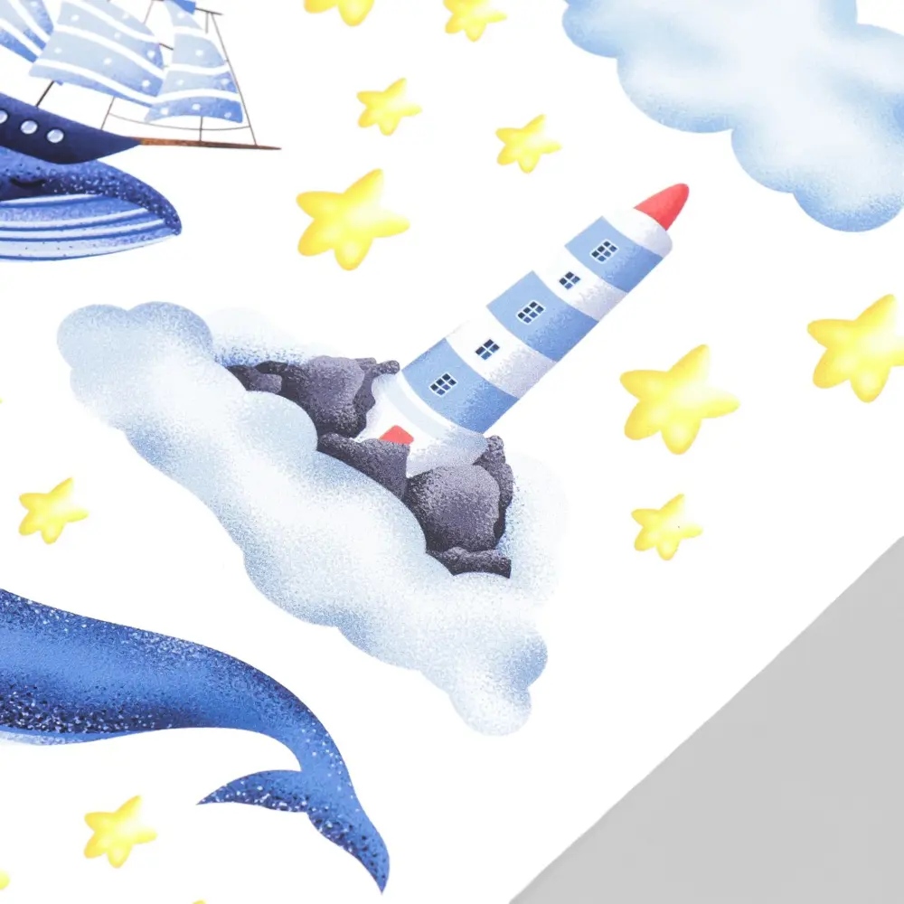 Фото 3 Интерьерная наклейка "Киты" 30x50 см Фото 3 Интерьерная наклейка "Киты" 30x50 см