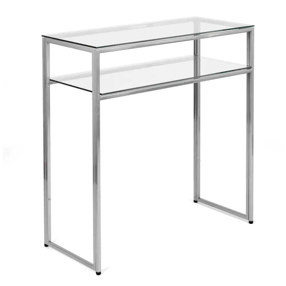 Фото Консоль напольная AllConsoles 1043-CS clear 80x80x35 см сталь Фото Консоль напольная AllConsoles 1043-CS clear 80x80x35 см сталь