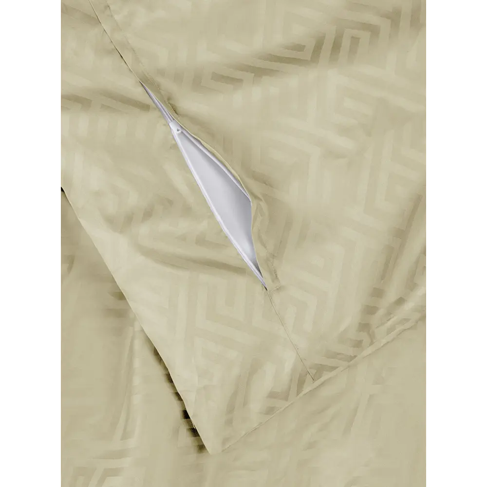 Фото 3 Пододеяльник Deнастия Сатин JQ меандр C060193, 145x210 см, сатин, цвет оливковый