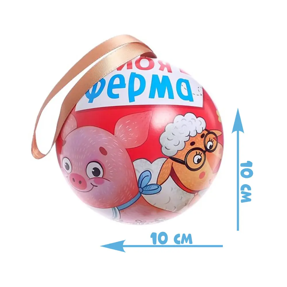 Фото 4 Пазл в елочном шаре Моя ферма 54 детали Puzzle Time