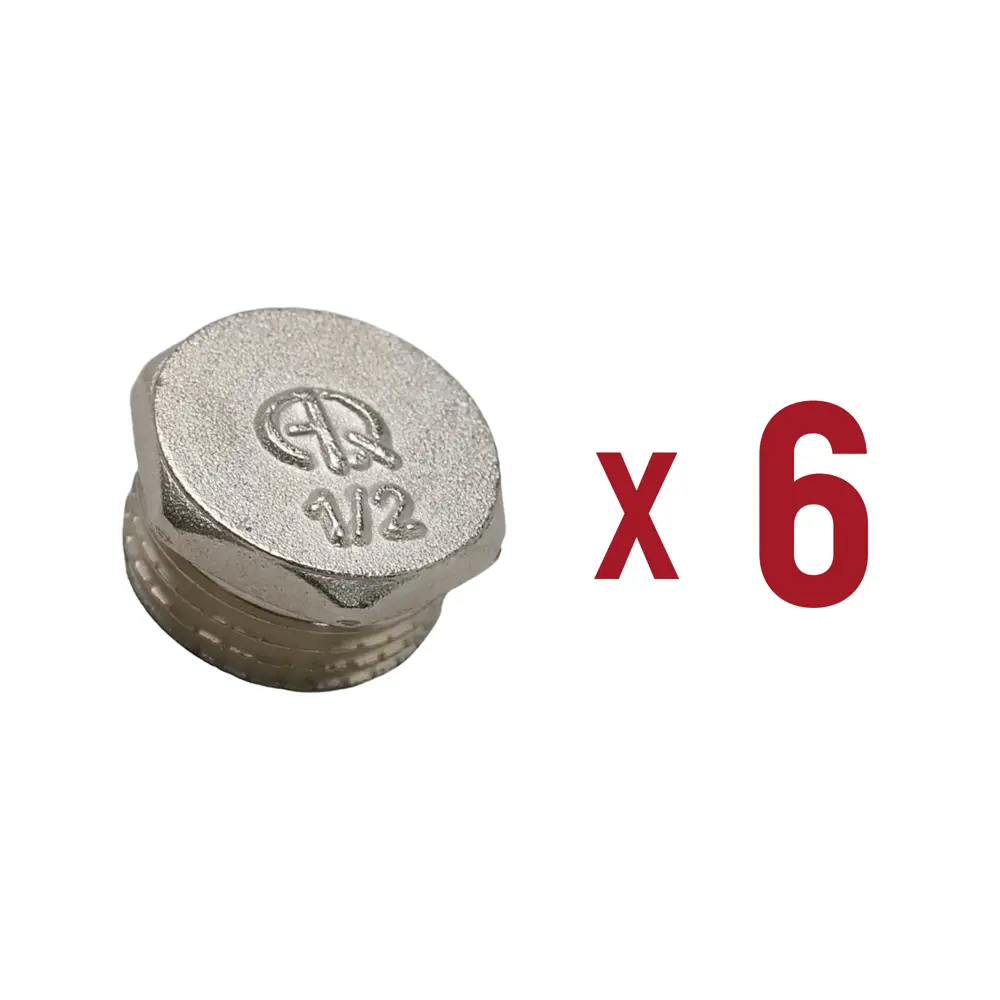 Фото Заглушка Aqualink 1/2" НР латунь 6 шт