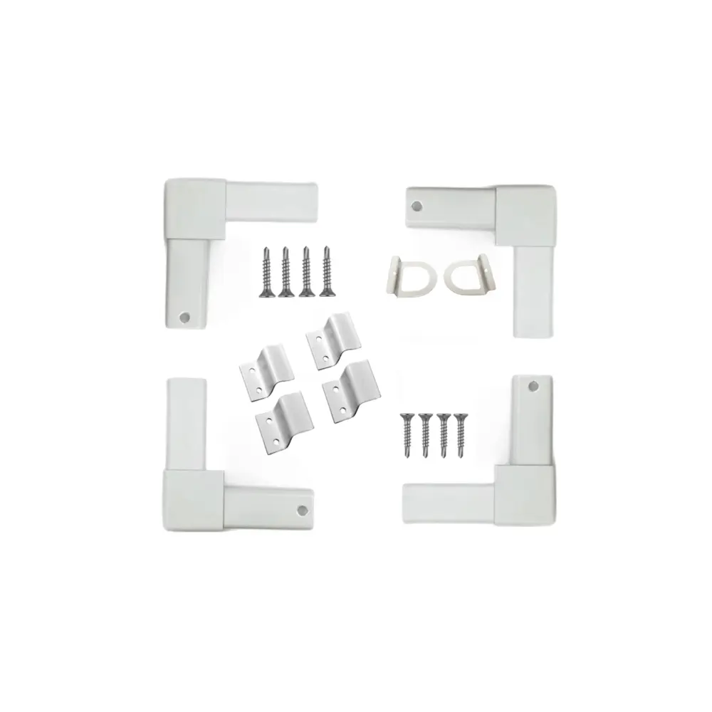 Фото Ремкомплект пластик белый для москитной сетки