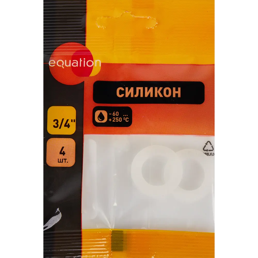 Фото Прокладка силиконовая Equation силикон 3/4" 4 шт.
