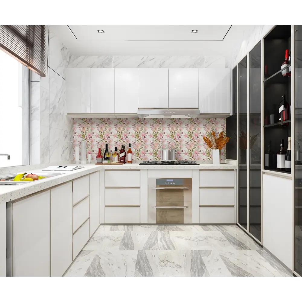 Фото 4 Стеновая панель ПВХ лилии 960x480x0.3 мм 0.463 м²