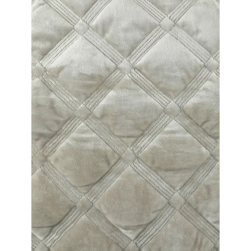 Фото 2 Покрывало Romance стеганное 125125, 160x220 см, велюр, цвет молочный