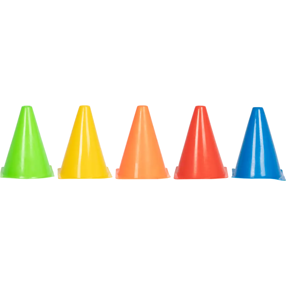 Фото Конус дорожный пластик 18 см в ассортименте