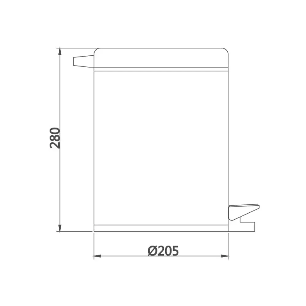 Фото 2 Ведро для мусора D-Lin D201202, 5 литров Фото 2 Ведро для мусора D-Lin D201202, 5 литров