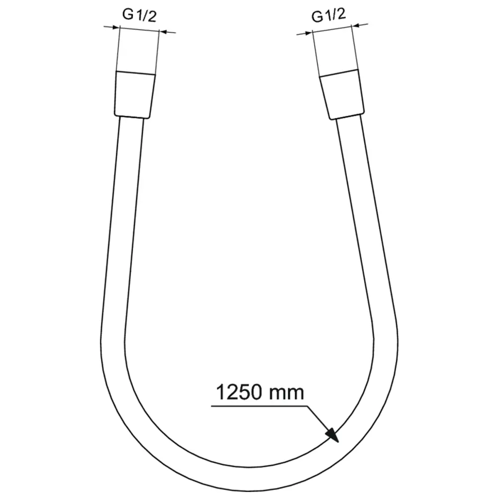 Фото 2 Шланг для душа Ideal Standard BE125A5 125 см цвет хром