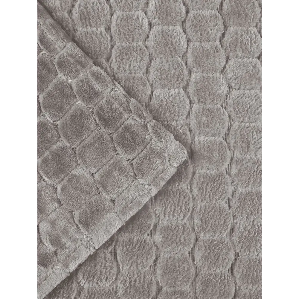 Фото 3 Плед Absolute Микрофайбер 120628, 200x220 см, микрофибра, цвет серо-коричневый