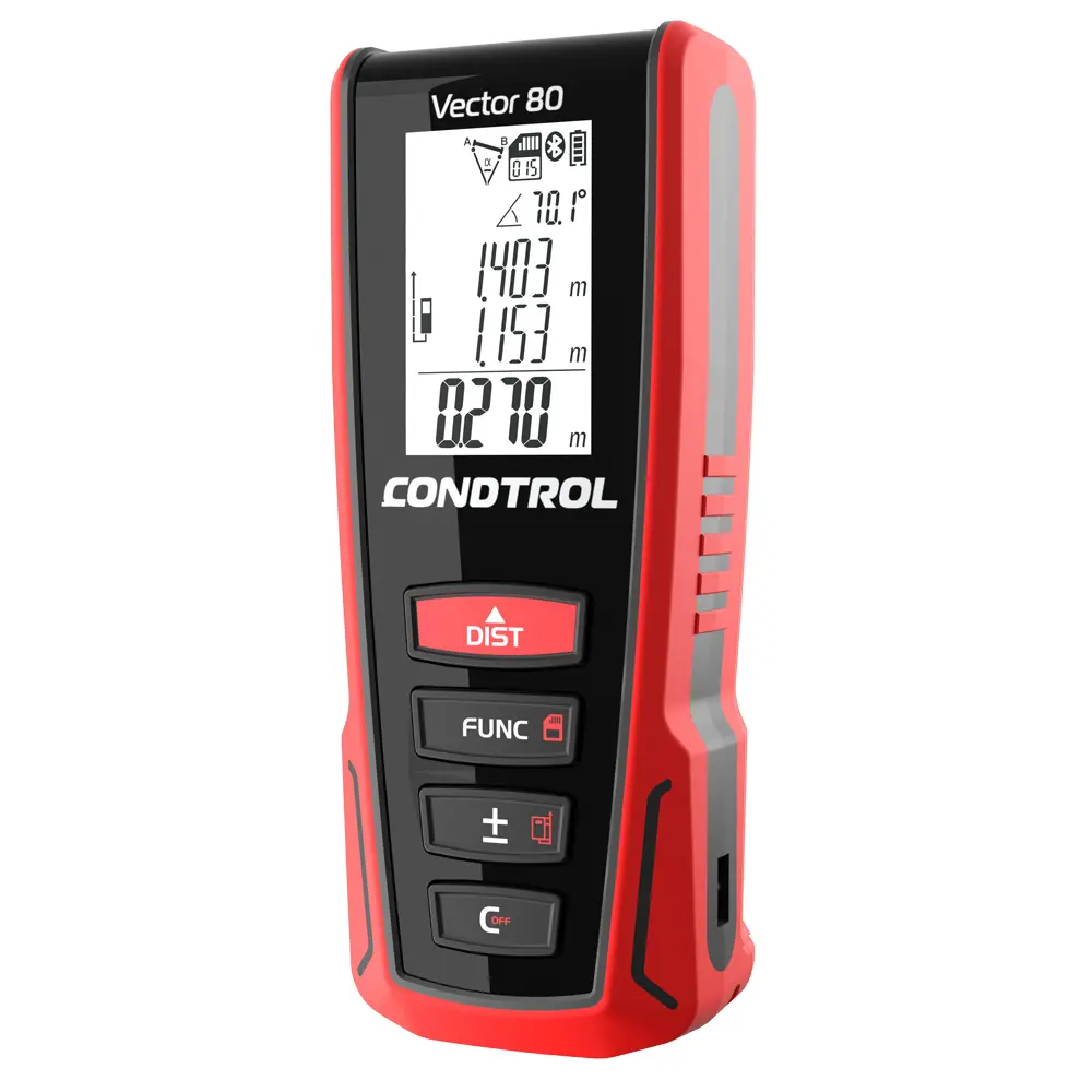 Фото 2 Дальномер лазерный Condtrol Vector 80 36251, до 80 м