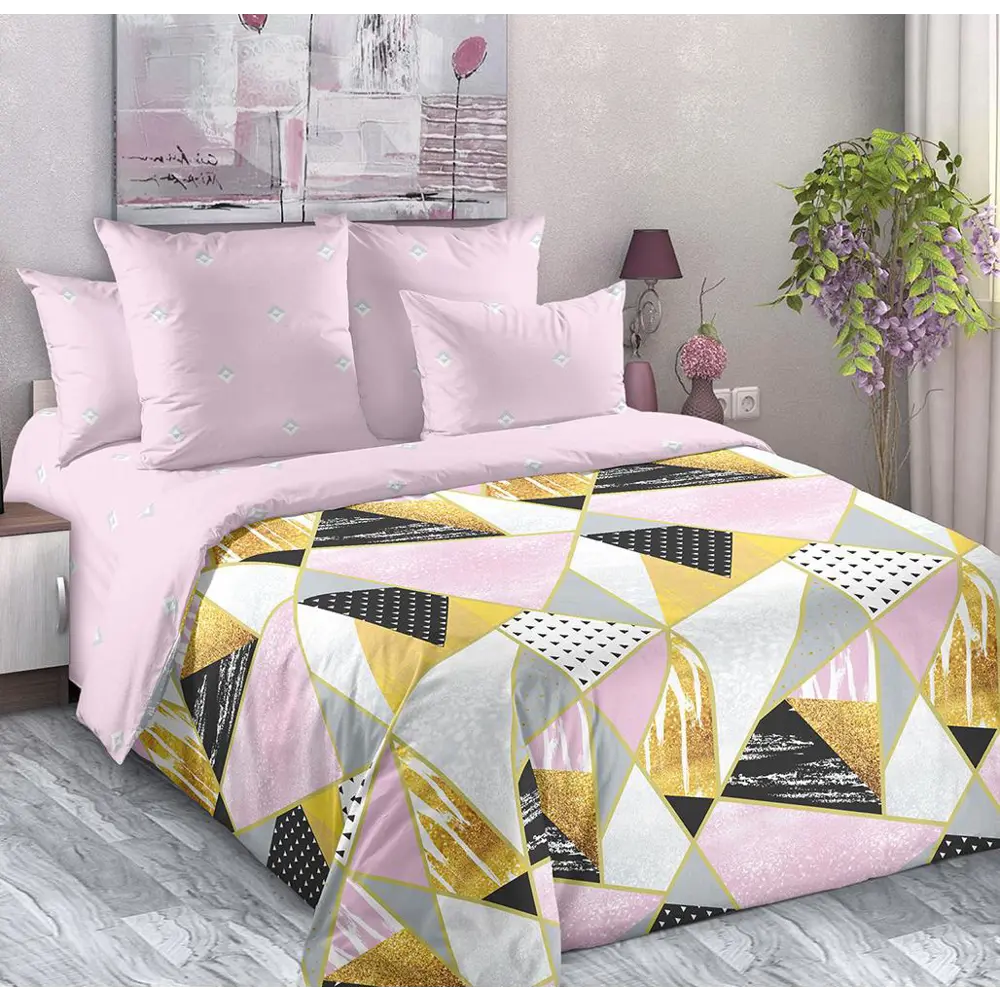 Фото Комплект постельного белья Home Mercury Кубизм 21807, семейный, перкаль, разноцветный Фото Комплект постельного белья Home Mercury Кубизм 21807, семейный, перкаль, разноцветный