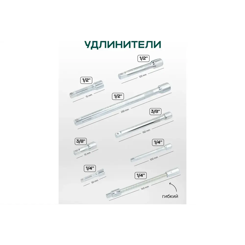 Фото 8 Набор инструментов Rockforce RF Light-41421-5, 142 предмета