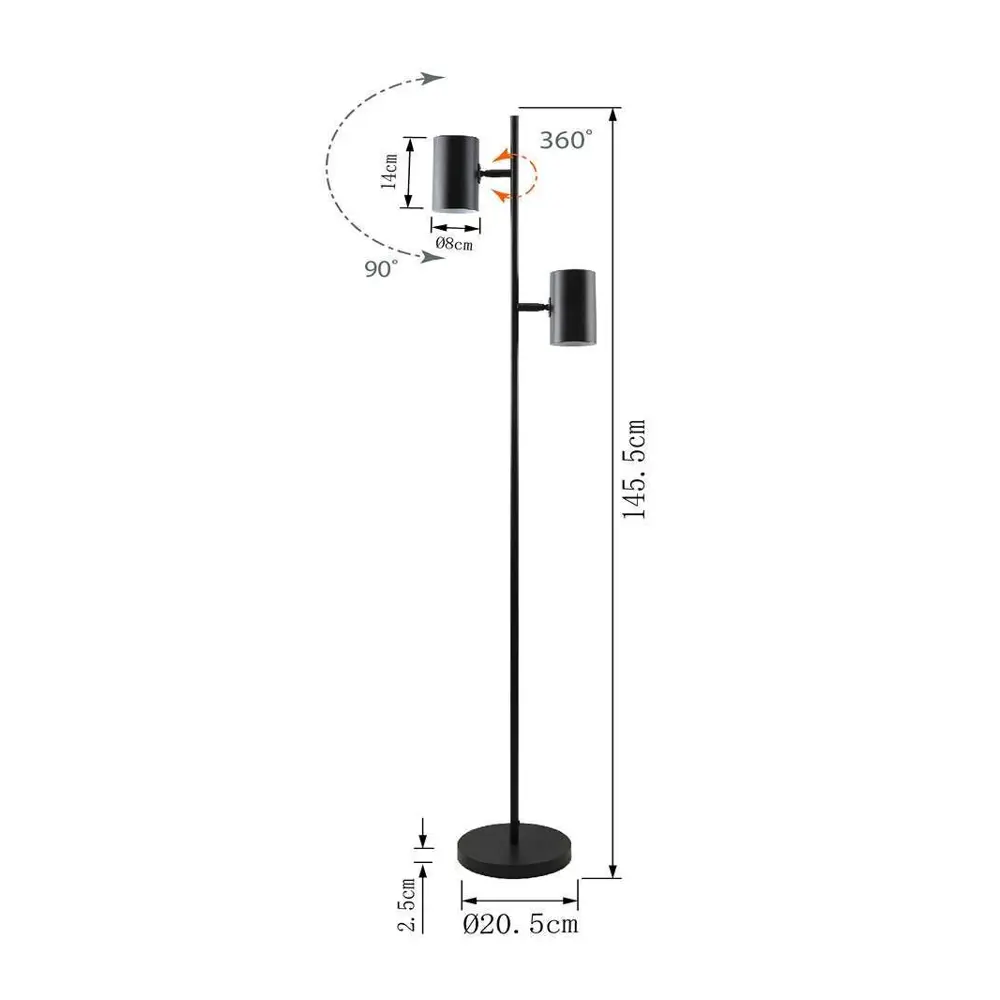 Фото 3 Торшер Asconnect AS3381Black цвет черный